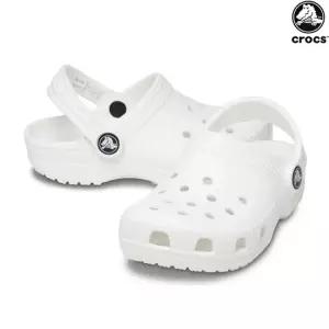 클래식 클로그 토들러 키즈 유아 남아 여아 아동 샌들 206990-100 화이트
