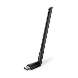 데스크탑 PC용 TP Link USB WiFi 어댑터 고이득 안테나 Archer T3U Plus 를 갖춘 AC1300 3 0 무선 듀얼 밴드 네트워크 MU MIMO Windows 11 10 8 1 7 XP Mac OS 9 15