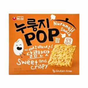 X 농심 누룽지팝 맛 142g 달콤한 8개 업소용 사무실 간식 대용량 유치원 학교 마트용 박스