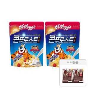켈로그 콘푸로스트 600g, 2개 + 증정(첵스초코 쿠키앤크림 30g, 2개)