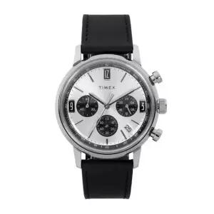 타이맥스 MUST IT_ 25FW 실버 멀린 크로노그래프 타키미터 40mm 손목 시계 TW2W10300