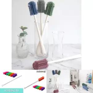 파스텔 실리콘 텀블러 세척솔 4color/텀블러/세척솔/젖병/솔/실리콘/브러쉬/병/물병/주방/병닦는솔/설겆이
