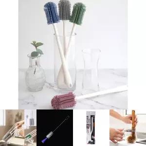 파스텔 실리콘 텀블러 세척솔 4color/설거지/청소/좁은틈새/보온병/위생/세척/브러시/젖병/틈새/청결/세정