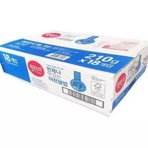 햇반 이천쌀밥 210g 18개1박스 아침 간편식 즉석밥(SH)