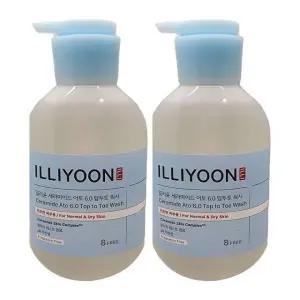 일리윤 세라마이드 아토 6.0 탑투토 워시 무향 500ml 약산성 바디클렌저 2개 Ss