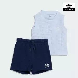 [아디다스키즈](김해점)[adidas kids] (A085-A100) 와플 쇼츠 탱크 세트 (KC8079)