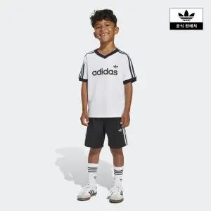 [아디다스키즈](센텀시티점)[adidas kids] (A110-A130) 저지 숏 티 세트 (KD3317)