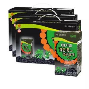 베지밀 검은콩과 검은참깨 두유 190ml 72팩