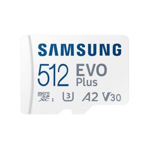 SAMSUNG EVO PLUS MICROSDXC 메모리 카드 MB-MC512SA /TR (2024 U3, /S, 160MB 512GB, V30, A2, 시리즈)