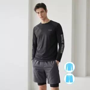[베이직엘르]베이직엘르 남성인 래쉬가드 비치반바지 워터레깅스 세트 BEM-Z904K