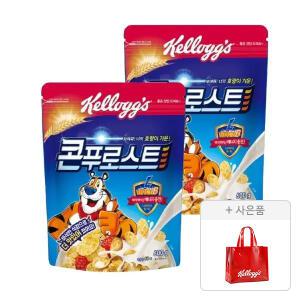 켈로그 콘푸로스트, 600g,  2개 + 증정(체리레드 비치백,1개)
