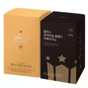 할리스 바닐라 딜라이트 30T + 프리미엄 블렌드 아메리카노 미니 100T