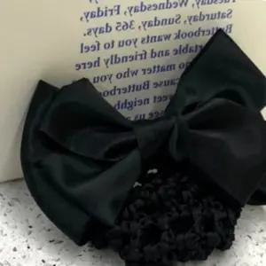 머리망 헤어핀 블랙 승무원 간호사여성리본머리망핀 리본핀 면접 헤어 그물
