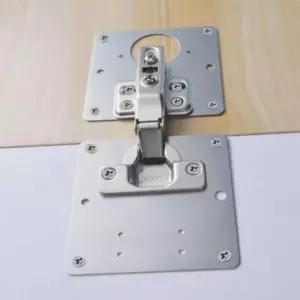 가구 스텐 경첩 보강판 문 설치 싱크대