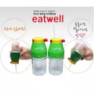 요구르트케이스 eatwell 유산균발효 유아빨대컵 80ml