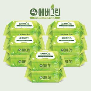 에버그린 물티슈 100매 캡형 10EA