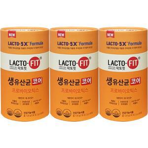 종근당건강 락토핏 5X 생유산균 코어 60포 x 3통