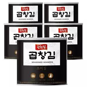 [광천김]광천김 곱창김 캔김 30g x 5캔 /조미김/구운김