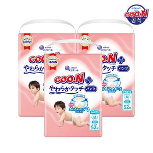 군 기저귀 플러스 소프트터치 팬티 중형(M) 52P x 3팩