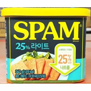 대량 업소용스팸 340g X20 (25% 라이트) 햄캔 통조림