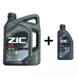 ZIC X7 5W30 SP 4L 1개 + 1L 1개 SET 가솔린
