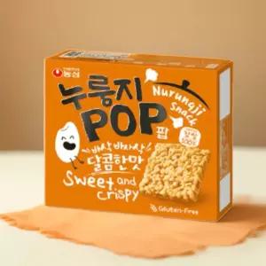 농심 누룽지팝 142g 8개 달콤바삭 한입과자 고소한 누룽지