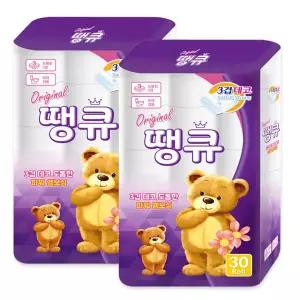 오리지널 땡큐 3겹 14M 30롤 2팩
