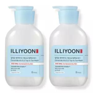 일리윤 세라마이드 아토 6.0 탑투토 바디워시 무향, 500ml, 2개
