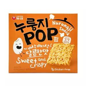 농심 누룽지팝 달콤한 맛 142g X 8개 간식 대용량 박스 업소용 마트용
