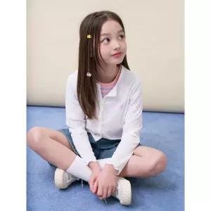 [BEANPOLE KIDS] [시즌오프 30%] 여아 핫썸머 차르르 골지 카디건 - 아이보리 (BI6241G030) (BI6241G030)
