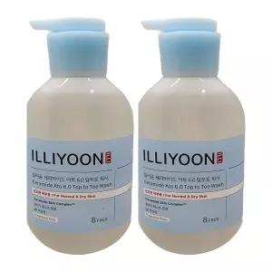 일리윤 세라마이드 아토 6.0 탑투토 워시 무향 500ml 약산성 바디클렌저 2개 Ss