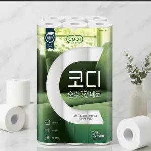 코디 순수 3겹 데코 30m (30롤) x 2팩