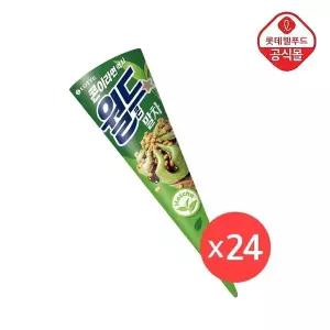 [롯데] 월드콘 말차 160ml x 24개