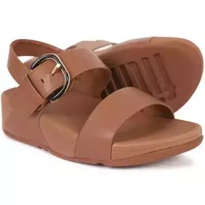 핏플랍 fitflop 정품 여성 루루 버클 레더 딥 탄 백 스트랩 샌들 (JE7-C15)