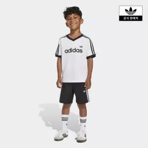 [아디다스키즈](신세계 사우스시티)[adidas kids] (A110-A130) 저지 숏 티 세트 (KD3317)