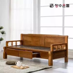 장수온돌 온재 서랍형 칠보석 돌소파 온열카우치 건강소파