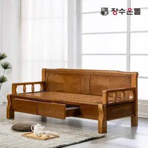 장수온돌 온재 서랍형 홍맥반석 돌소파 온열카우치 건강소파