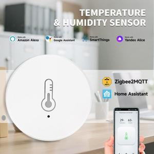 스마트 온습도 센서 Zigbee 3.0 2MQTT 홈 어시스턴트 알렉사 구글 호환