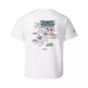 내셔널지오그래픽 키즈 K HERITAGE K262UTS964 쌍호흉배 반팔 티셔츠 WHITE
