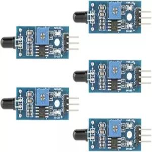 3.3V-5V 광전압 LM393 60도용 월프론트 5Pcs 적외선 불꽃 센서 모듈 감지기