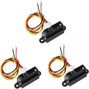 KUBOOK 3Pcs 적외선 근접 거리 센서 모듈 0A41SK GP2Y0A41SK0F 범위 4-30cm(케이블 포함)