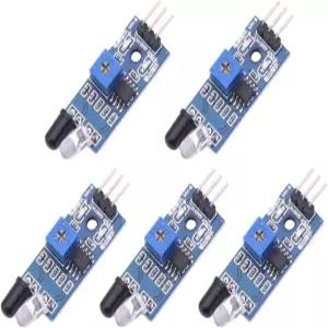 DUNSIHUI 5pcs 적외선 장애물 회피 센서 IR 송수신 튜브 광전 스위치 3핀 아르두이노 스마트카 로봇과 호환