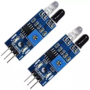 Kiro Seeu 2pcs 적외선 장애물 회피 센서 IR 송수신 튜브 광전 스위치 3핀 아르두이노 스마트카 로봇과