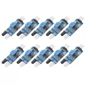 DEVMO 10pcs 적외선 장애물 회피 센서 IR 송수신 튜브 광전 스위치 3핀 아르두이노 스마트카 로봇과 호환