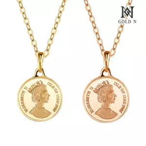 18K 퀸오브 엘리자베스 코인 10mm 목걸이
