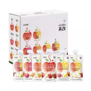 [보리보리/루솔]루솔 순수퐁당 국산 짜먹는 퓨레 6종 12팩 세트