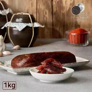 국내산 순창문옥례식품 고추장 무 장아찌 1kg 밀폐용기