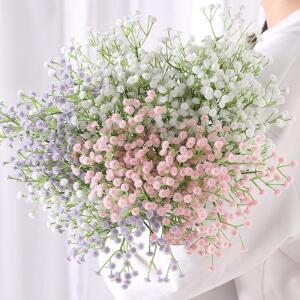 LIIF8004 안개꽃 조화 장식 실크플라워 입학식 졸업식 꽃다발