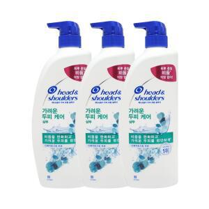 헤드앤숄더 가려운 두피케어 비듬 샴푸 850ml 3개