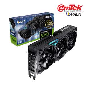 -펠릿 PALIT 지포스 RTX 5080 GAMINGPRO D7 16GB 이엠텍 (정품) 그래픽카드 VGA
